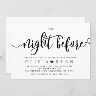 Zwart de nacht voor de uitnodiging