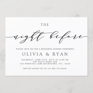 Zwart de nacht voor de uitnodiging