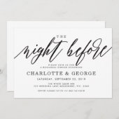 Zwart de nacht voor de uitnodiging (Voorkant / Achterkant)