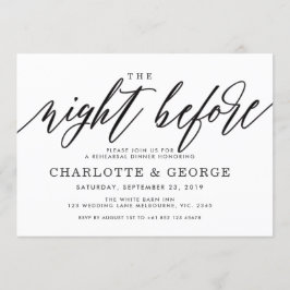 Zwart de nacht voor de uitnodiging