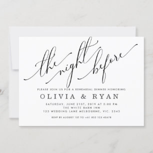 Zwart de nacht voor de uitnodiging