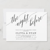 Zwart de nacht voor de uitnodiging (Voorkant)
