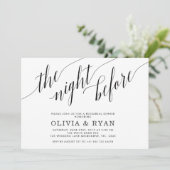 Zwart de nacht voor de uitnodiging (Staand voorkant)