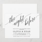 Zwart de nacht voor de uitnodiging (Voorkant / Achterkant)