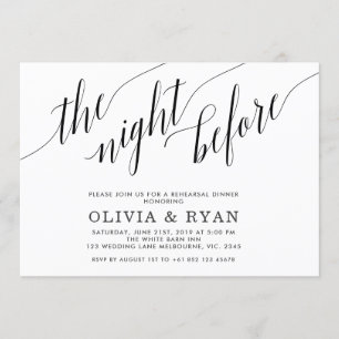 Zwart de nacht voor de uitnodiging