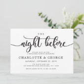 Zwart de nacht voor de uitnodiging (Staand voorkant)