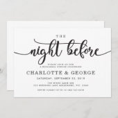 Zwart de nacht voor de uitnodiging (Voorkant / Achterkant)