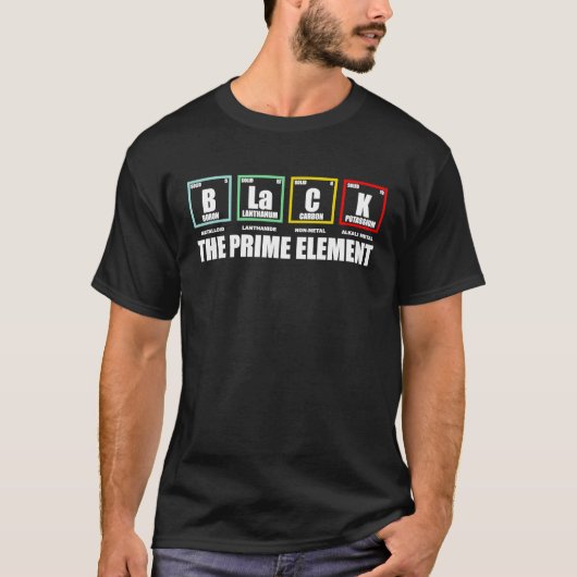 Zwart de Zwarte Maandperiode van de Geschiedenis v T-shirt (Voorkant)
