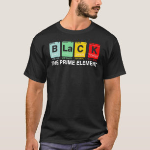 Zwart de zwarte periode van de maand van de geschi t-shirt