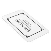 Zwart deco-beeld opslaan Datum Magneet (Rechterzijde)