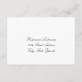 zwart deco-weddenschap met geld RSVP kaartje (Achterkant)