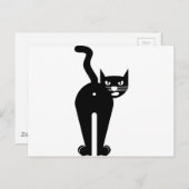 Zwart dekgat briefkaart (Voorkant / Achterkant)