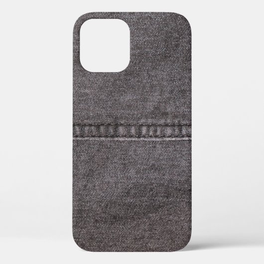 Zwart denimweefsel. Mode, texturen en ondergrond Case-Mate iPhone Case (Achterkant)