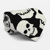 Zwart design stropdas (Opgerold)