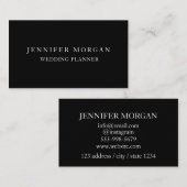 Zwart design uw eigen professionele standaard visitekaartje (Voorkant / Achterkant)