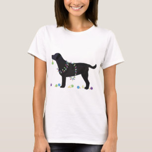 Zwart design voor prettige kerst t-shirt