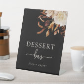 Zwart Dessert Bar Teken Reclamebord Met Voetstuk (Insitu)