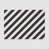 ZWART DIAGONAAL STRIPE STERK GRAFISCHE Weefselpapi Tissuepapier (Voorkant)