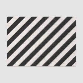 ZWART DIAGONAAL STRIPE STERK GRAFISCHE Weefselpapi Tissuepapier