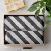 ZWART DIAGONAAL STRIPE STERK GRAFISCHE Weefselpapi Tissuepapier (Geschenk)