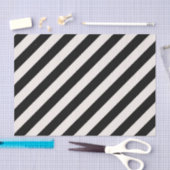 ZWART DIAGONAAL STRIPE STERK GRAFISCHE Weefselpapi Tissuepapier (Craft)