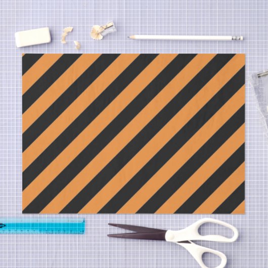 ZWART DIAGONAAL STRIPE STERK GRAFISCHE Weefselpapi Tissuepapier (Craft)