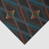 Zwart diamant Abstract elegant kleurenpatroon Tissuepapier (Detail)