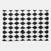 Zwart Diamant Ontwerp Theedoek (Horizontaal)