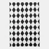 Zwart Diamant Ontwerp Theedoek (Verticaal)
