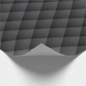 Zwart diamant quilt omslagpapier cadeaupapier (Hoek)