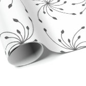 Zwart diamantwappapier cadeaupapier (Rol Hoek)