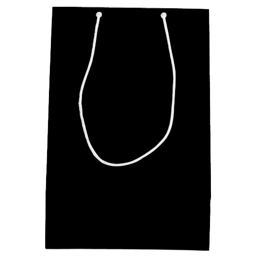 Zwart Dier Print/Bow/Gift Bag Medium Cadeauzakje (Achterkant)