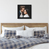 Zwart dik modern aangepast frame canvas afdruk (Insitu (Slaapkamer))