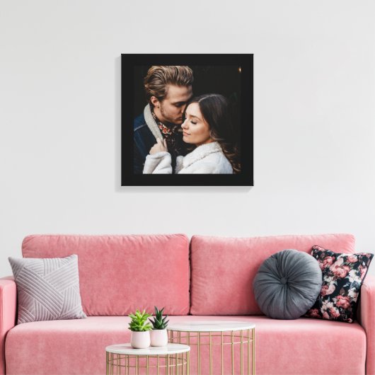 Zwart dik modern frame op maat  canvas afdruk (Insitu (Woonkamer))
