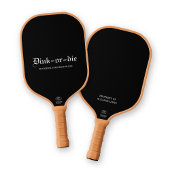 Zwart Dink-or-die Pickleball Partners Paddle