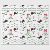 Zwart dit kerstliedje papier (Vlak)