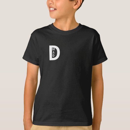 Zwart DMAD kinder T-shirt (Voorkant)