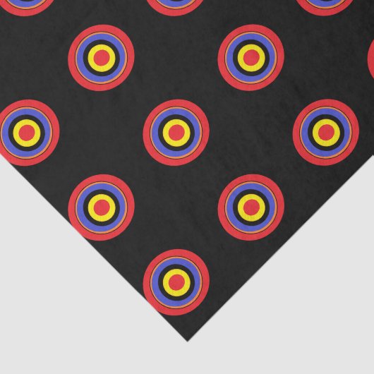 zwart doelweefsel tissuepapier (Detail)