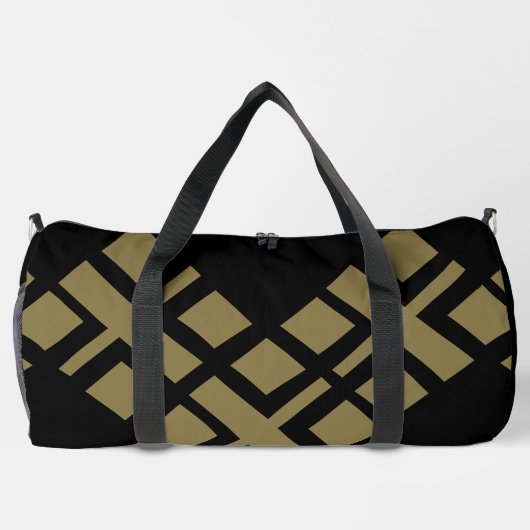 Zwart Donker Beige Plunjezak (Achterkant)