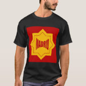 Zwart-donkerbasisch T-shirt Design MADRID (Voorkant)