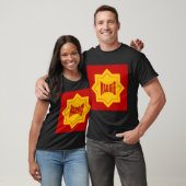 Zwart-donkerbasisch T-shirt Design MADRID (Unisex)