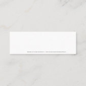 Zwart-donkerblauw-omhuld monogram - Visitekaartje (Achterkant)