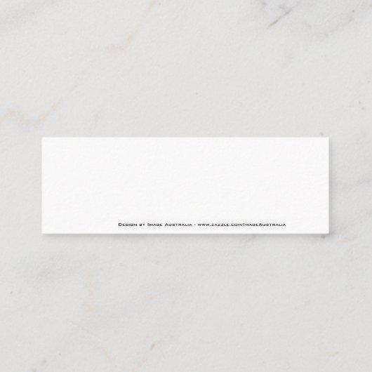 Zwart-donkerblauw-omhuld monogram - Visitekaartje (Achterkant)