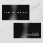 Zwart donkergrijs aantrekkelijk Visitekaartje (Voorkant / Achterkant)