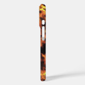 Zwart Donkergrijs Monogrammed Tortoiseshell Case-Mate iPhone Case (Achterkant / Links)