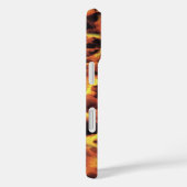 Zwart Donkergrijs Monogrammed Tortoiseshell Case-Mate iPhone Case (Achterkant / Rechts)