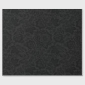 Zwart-donkergrijze Damasmaskers zwart-wit design 2 Cadeaupapier (Vlak)