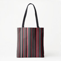 Zwart, donkerrood, witte barcode streep