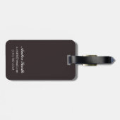 Zwart draag in Bos - Washington Bagagelabel (Achterkant horizontaal)