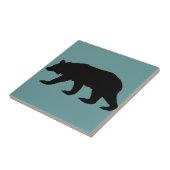 Zwart draag Silhouet Tegeltje (Zijkant)